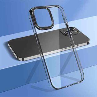 For iPhone 14 wlons Crystal Clear Phone Case(Black)