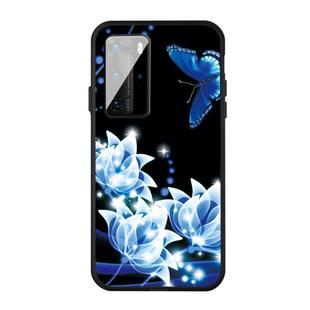 For Huawei P40 Pattern Printing Embossment TPU Mobile Case(Orchid Butterfly)