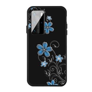 For Huawei P40 Pattern Printing Embossment TPU Mobile Case(Small orchid)