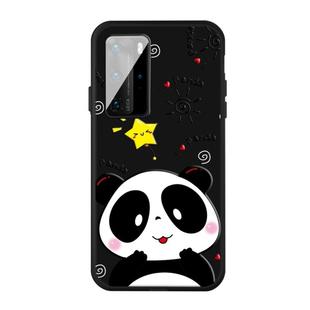 For Huawei P40 Pattern Printing Embossment TPU Mobile Case(Dummy Bear)