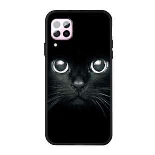 For Huawei P40 Lite Pattern Printing Embossment TPU Mobile Case(Whiskered cat)