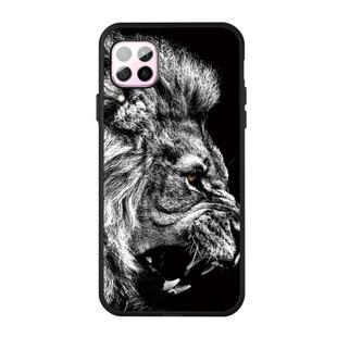 For Huawei P40 Lite Pattern Printing Embossment TPU Mobile Case(Lion)