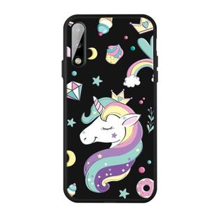 For Huawei P40 Lite E Pattern Printing Embossment TPU Mobile Case(Candy Unicorn)