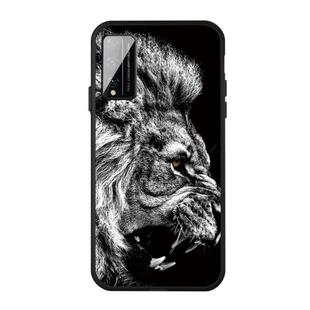 For Huawei Play 4T Pro Pattern Printing Embossment TPU Mobile Case(Lion)