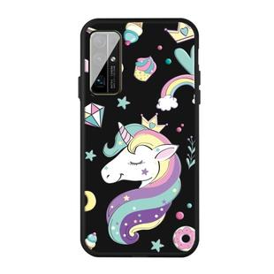 For Huawei Honor 30 Pattern Printing Embossment TPU Mobile Case(Candy Unicorn)