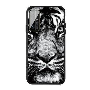 For Huawei Honor 30 Pattern Printing Embossment TPU Mobile Case(White Tiger)
