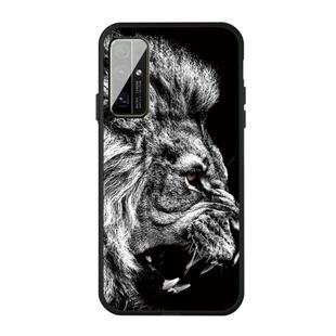 For Huawei Honor 30s Pattern Printing Embossment TPU Mobile Case(Lion)