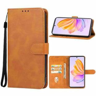 For Honor 80 SE Leather Phone Case(Brown)
