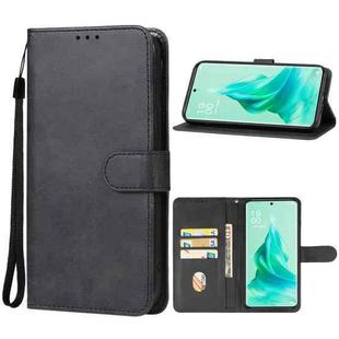 For OPPO Reno9 Pro+ Leather Phone Case(Black)