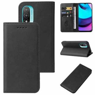 For Motorola Moto E20/E30/E40/Lenovo K13+ Magnetic Closure Leather Phone Case(Black)