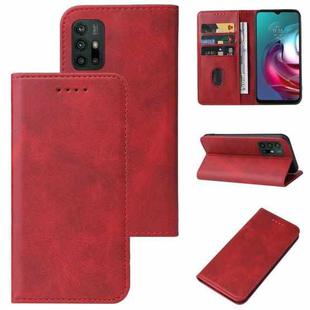 For Motorola Moto G30/G20/G10 4G Magnetic Closure Leather Phone Case(Red)