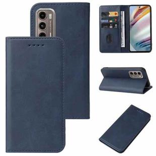 For Motorola Moto G60/G40 Fusion Magnetic Closure Leather Phone Case(Blue)