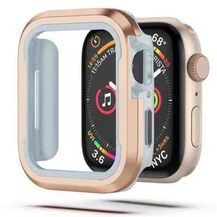 For Apple Watch Series 6 / 5 / 4 / SE 44mm Aluminum Alloy + TPU 2 in 1 Protective Case(Gold)