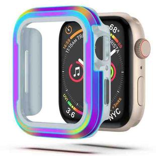 For Apple Watch Series 6 / 5 / 4 / SE 40mm Aluminum Alloy + TPU 2 in 1 Protective Case(Iridescent)