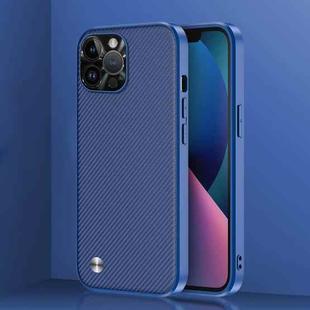 For iPhone 11 Carbon Fiber Kevlar Phone Case(Ocean Blue)