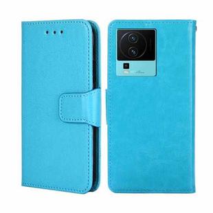 For vivo iQOO Neo7 Crystal Texture Horizontal Flip Leather Phone Case(Light Blue)