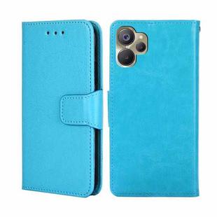 For Realme 9i 5G Global/10 5G Crystal Texture Horizontal Flip Leather Phone Case(Light Blue)