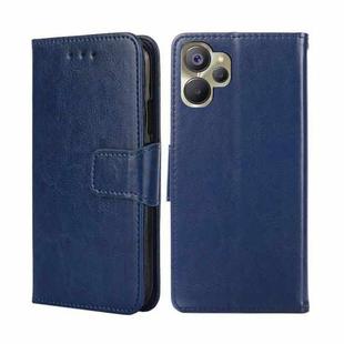 For Realme 9i 5G Global/10 5G Crystal Texture Horizontal Flip Leather Phone Case(Royal Blue)