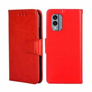 For Nokia X30 5G Crystal Texture Horizontal Flip Leather Phone Case(Red)