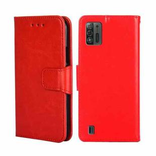 For ZTE Blade A52 Lite Crystal Texture Horizontal Flip Leather Phone Case(Red)