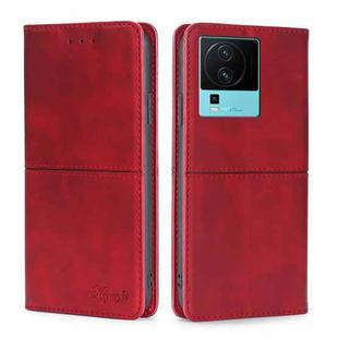 For vivo iQOO Neo7 Cow Texture Magnetic Leather Phone Case(Red)