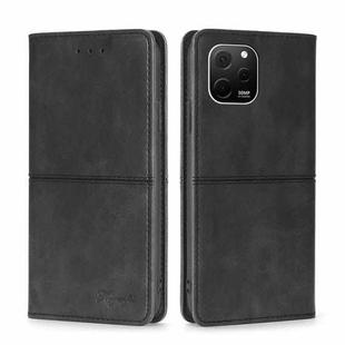 For Huawei nova Y61 Cow Texture Magnetic Leather Phone Case(Black)