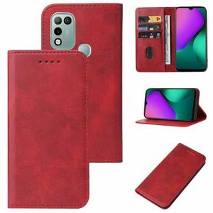 For Infinix Hot 10 Play/Smart 5 India Magnetic Closure Leather Phone Case(Red)