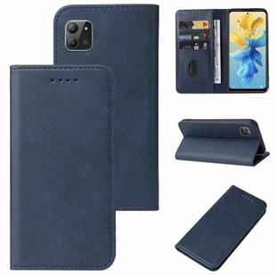 For Infinix Hot 11 2022 Magnetic Closure Leather Phone Case(Blue)
