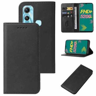 For Infinix Hot 11 X662 Magnetic Closure Leather Phone Case(Black)