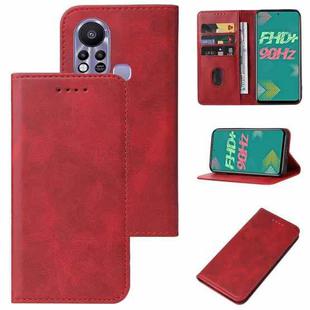 For Infinix Hot 11s Magnetic Closure Leather Phone Case(Red)