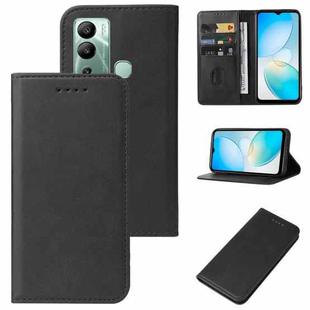 For Infinix Hot 12i Magnetic Closure Leather Phone Case(Black)