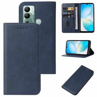 For Infinix Hot 12i Magnetic Closure Leather Phone Case(Blue)
