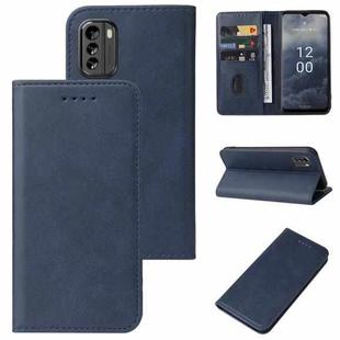 For Nokia G60 5G Magnetic Closure Leather Phone Case(Blue)