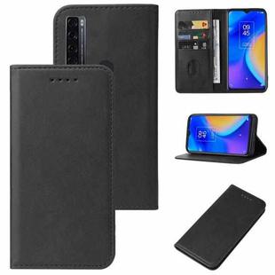 For TCL 20 SE Magnetic Closure Leather Phone Case(Black)
