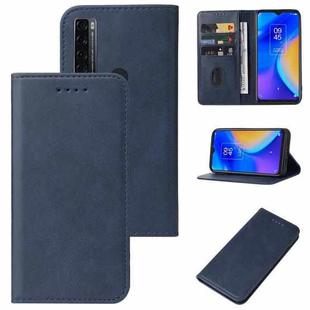 For TCL 20 SE Magnetic Closure Leather Phone Case(Blue)