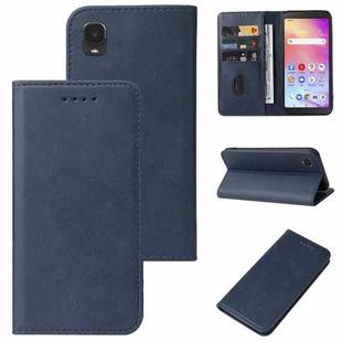 For TCL A3 A509DL/A30 Magnetic Closure Leather Phone Case(Blue)