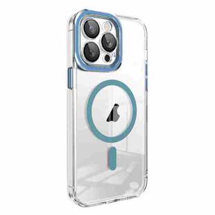 For iPhone 11 Pro Max Lens Protector MagSafe Phone Case(Sierra Blue)