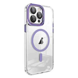 For iPhone 11 Lens Protector MagSafe Phone Case(Purple)