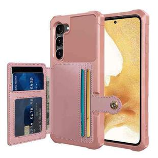 For Samsung Galaxy S23+ 5G Magnetic Wallet Card Bag Leather Phone Case(Rose Gold)