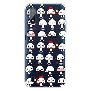 For Galaxy A01 Shockproof Painted Transparent TPU Protective Case(Mini Panda)