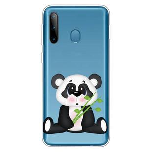 For Galaxy A11 / M11 Shockproof Painted Transparent TPU Protective Case(Bamboo Panda)