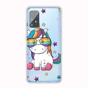 For Galaxy A91 / S10 Lite 2020 Shockproof Painted Transparent TPU Protective Case(Eye Unicorn)