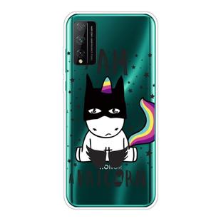 For Huawei Honor Play 4T Pro Shockproof Painted Transparent TPU Protective Case(Batman)