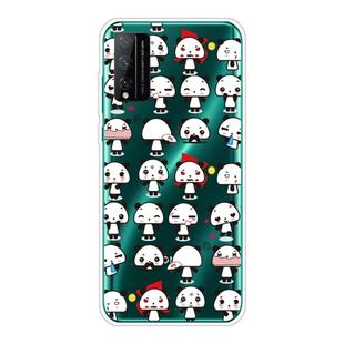 For Huawei Honor Play 4T Pro Shockproof Painted Transparent TPU Protective Case(Mini Panda)