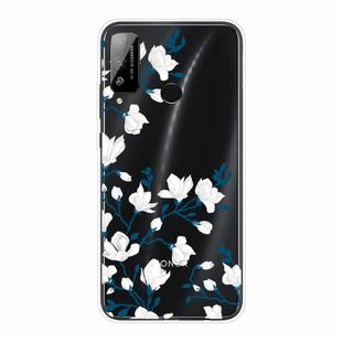 For Huawei Honor Play 4T Shockproof Painted Transparent TPU Protective Case(Magnolia Flower)