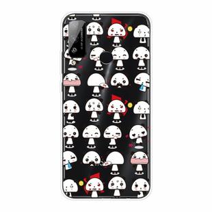 For Huawei Honor Play 4T Shockproof Painted Transparent TPU Protective Case(Mini Panda)