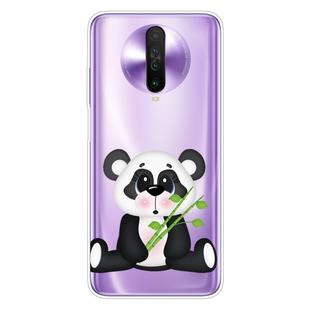 For Xiaomi Redmi K30 Shockproof Painted Transparent TPU Protective Case(Bamboo Panda)