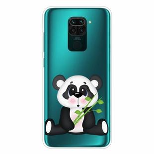 For Xiaomi Redmi Note 9 Shockproof Painted Transparent TPU Protective Case(Bamboo Panda)