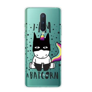 For OnePlus 8 Shockproof Painted Transparent TPU Protective Case(Batman)