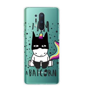 For OnePlus 8 Pro Shockproof Painted Transparent TPU Protective Case(Batman)